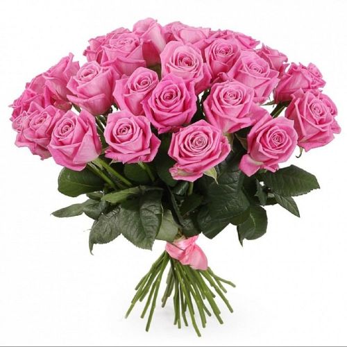 Заказать букет из 35-ти розовых роз с доставкой по  Геленджику